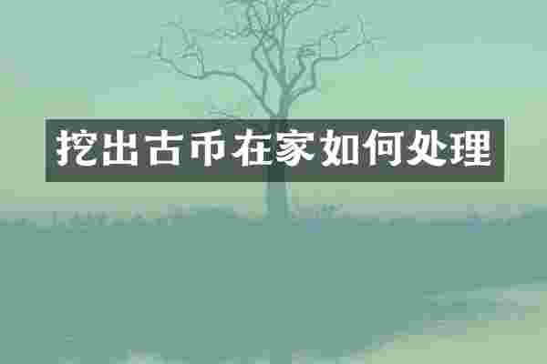 挖出古币在家如何处理
