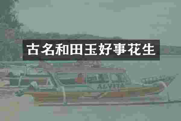 古名和田玉好事花生