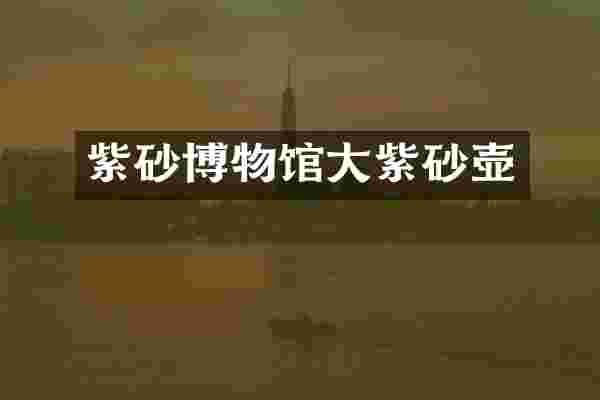 紫砂博物馆大紫砂壶