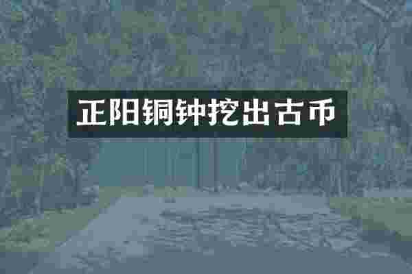 正阳铜钟挖出古币