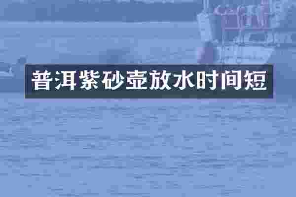 普洱紫砂壶放水时间短