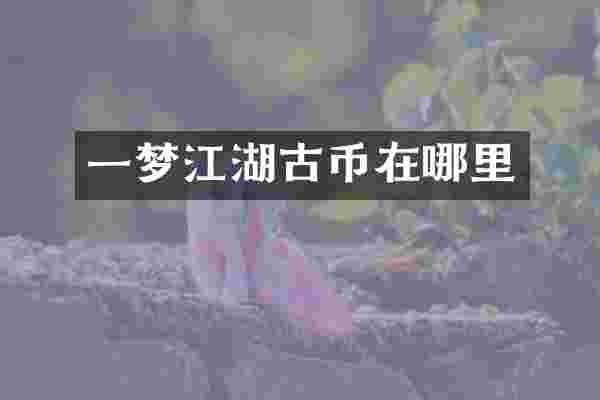 一梦江湖古币在哪里