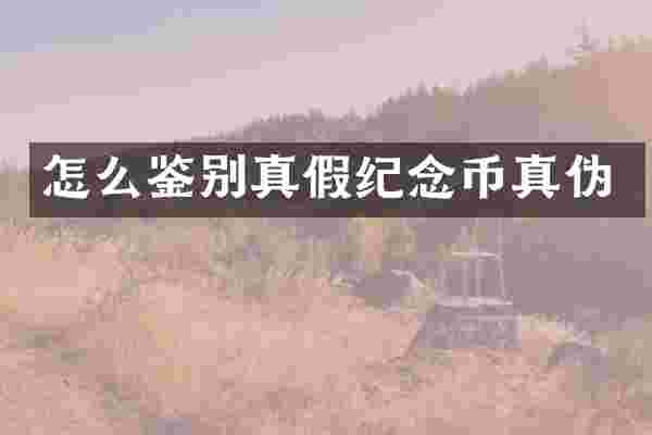 怎么鉴别真假纪念币真伪