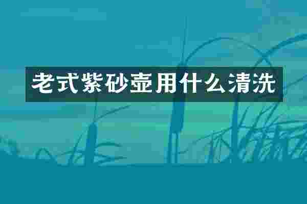 老式紫砂壶用什么清洗