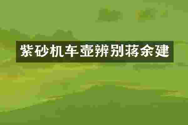 紫砂机车壶辨别蒋余建