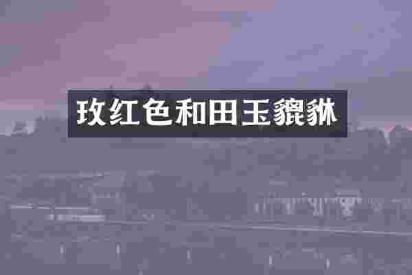 玫红色和田玉貔貅