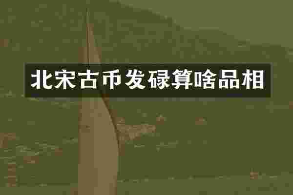 北宋古币发碌算啥品相