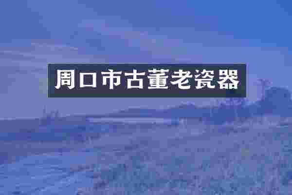 周口市古董老瓷器