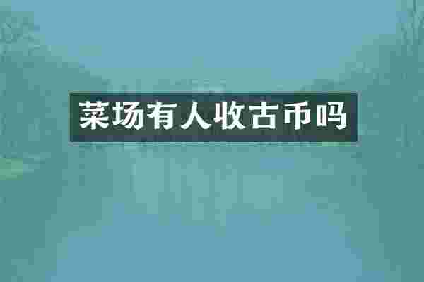 菜场有人收古币吗