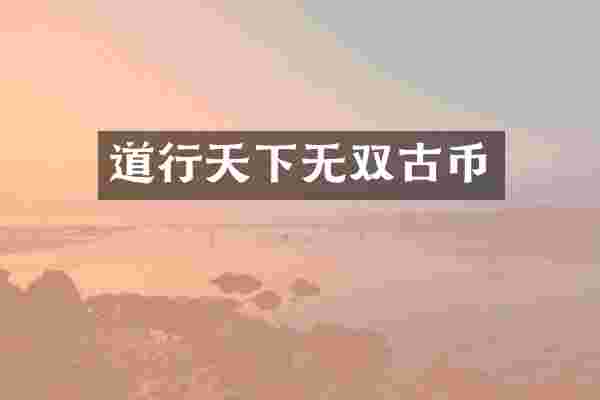 道行天下无双古币