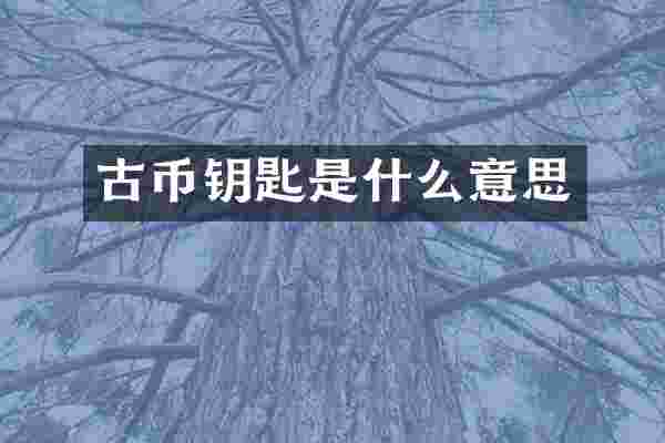 古币钥匙是什么意思