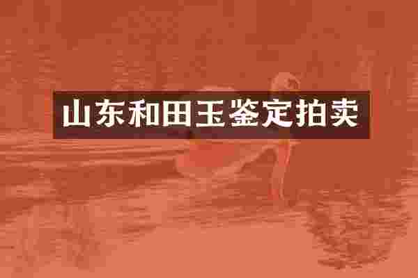山东和田玉鉴定拍卖