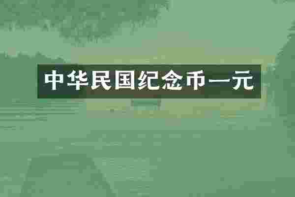 中华民国纪念币一元