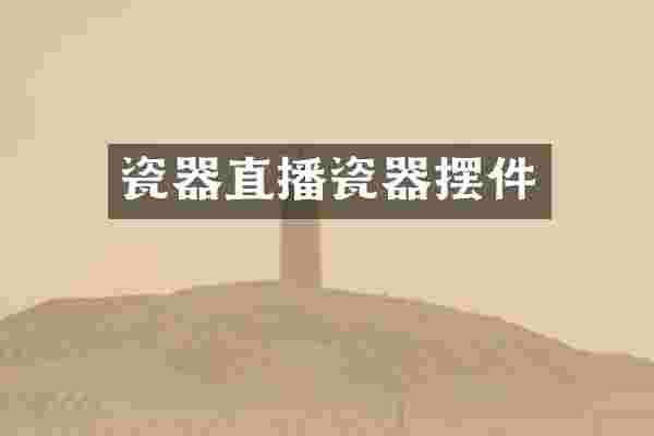 瓷器直播瓷器摆件