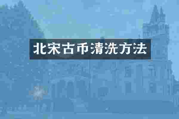 北宋古币清洗方法