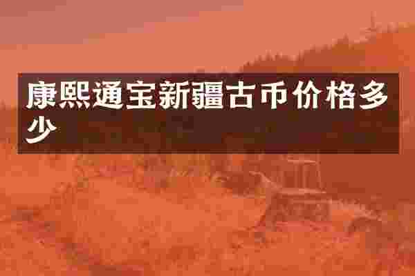 康熙通宝新疆古币价格多少