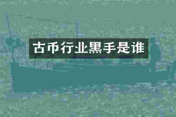 古币行业黑手是谁