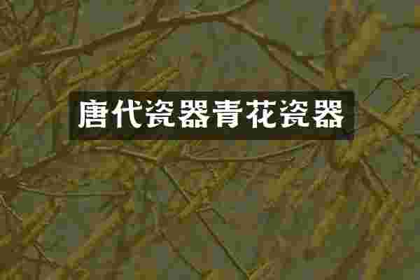 唐代瓷器青花瓷器