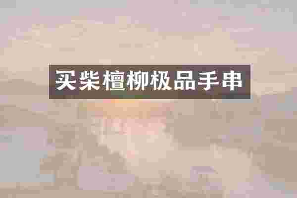买柴檀柳极品手串