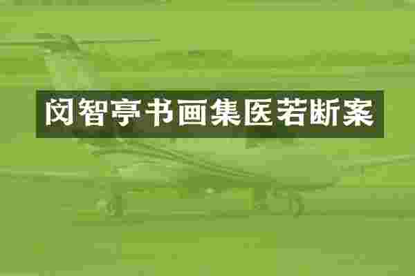 闵智亭书画集医若断案