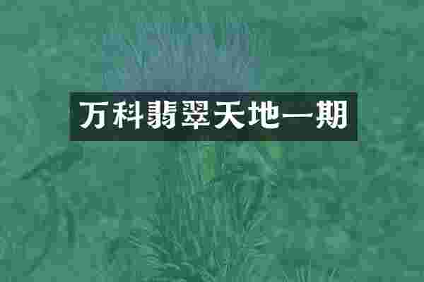 万科翡翠天地一期