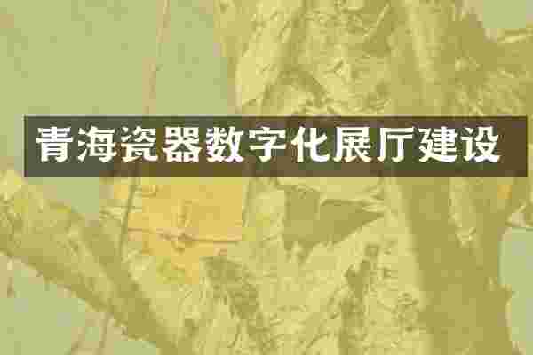 青海瓷器数字化展厅建设