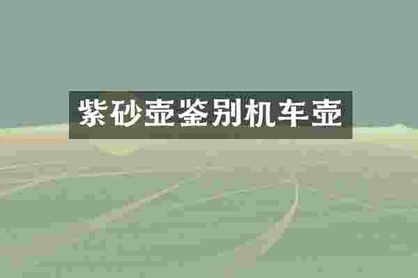 紫砂壶鉴别机车壶