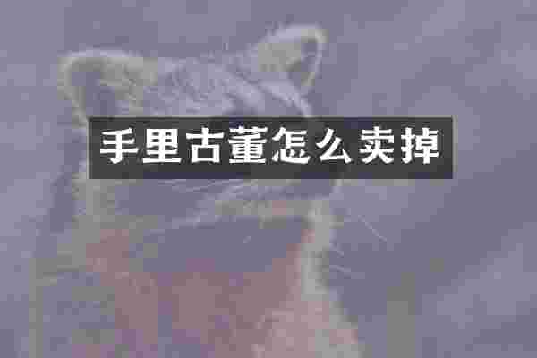 手里古董怎么卖掉