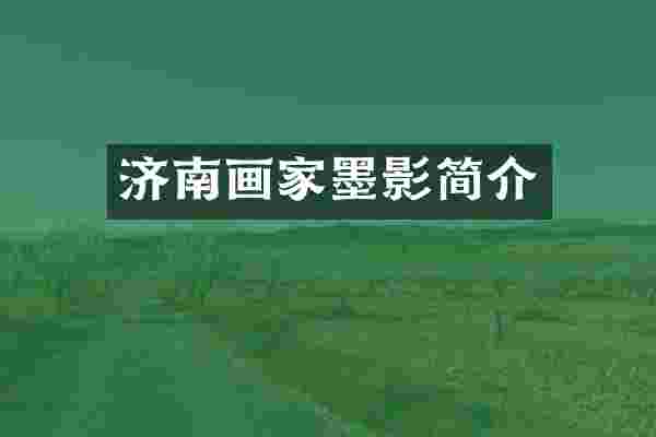 济南画家墨影简介