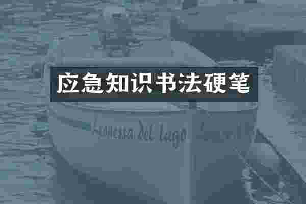应急知识书法硬笔