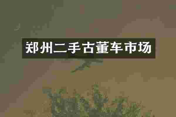 郑州二手古董车市场