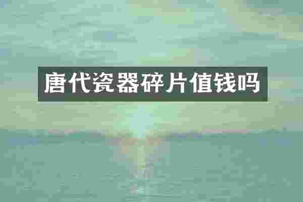唐代瓷器碎片值钱吗