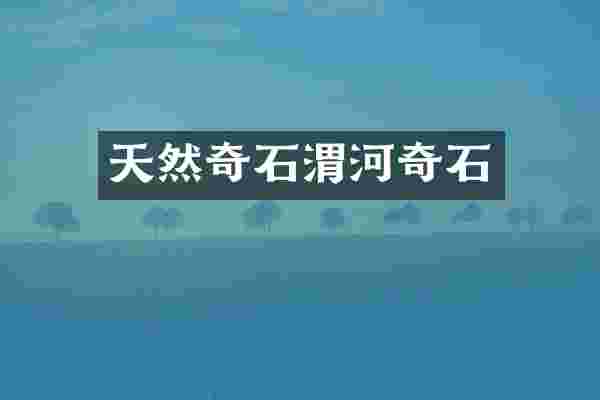 天然奇石渭河奇石