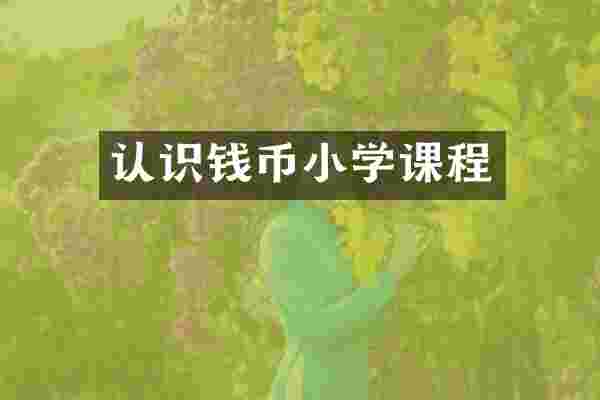 认识钱币小学课程