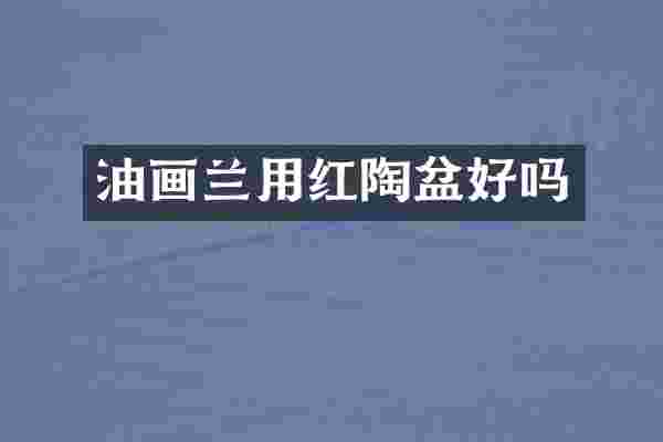 油画兰用红陶盆好吗