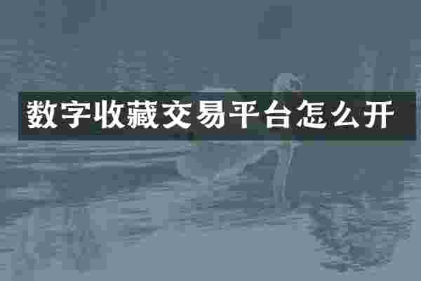 数字收藏交易平台怎么开
