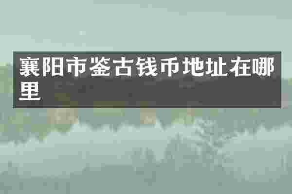 襄阳市鉴古钱币地址在哪里