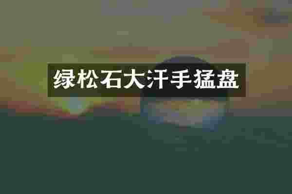 绿松石大汗手猛盘