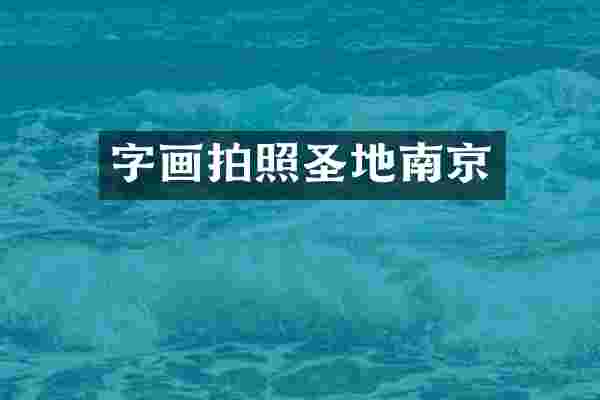 字画拍照圣地南京
