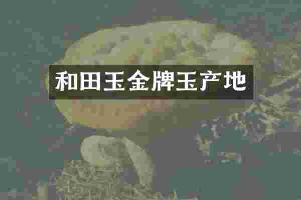 和田玉金牌玉产地