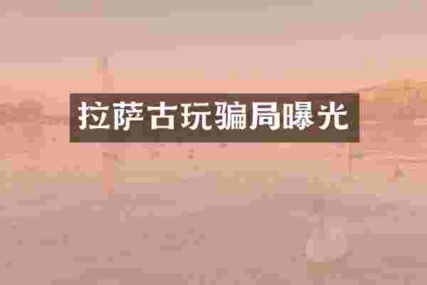 拉萨古玩骗局曝光