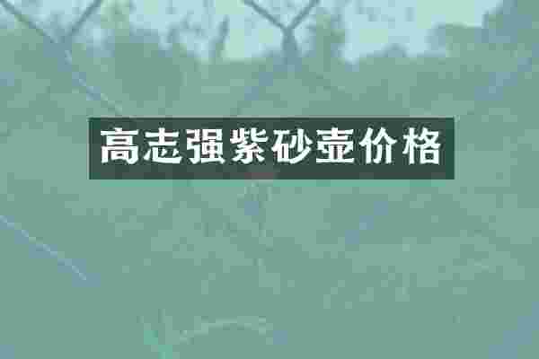 高志强紫砂壶价格