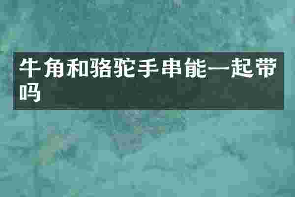 牛角和骆驼手串能一起带吗