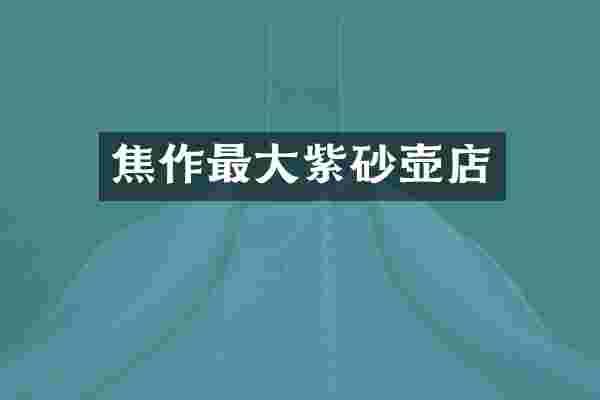 焦作最大紫砂壶店