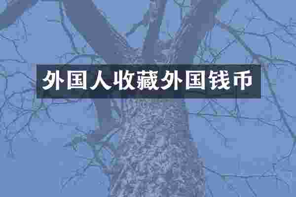 外国人收藏外国钱币