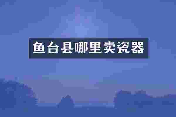 鱼台县哪里卖瓷器