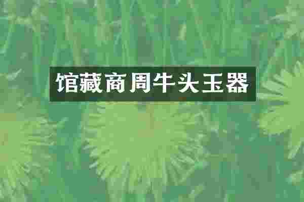 馆藏商周牛头玉器