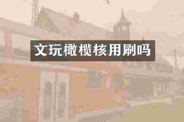 文玩橄榄核用刷吗