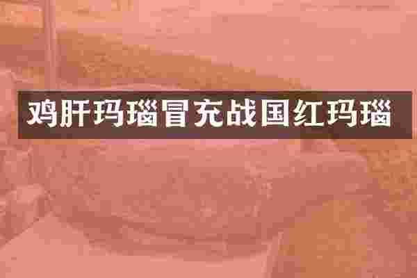 鸡肝玛瑙冒充战国红玛瑙