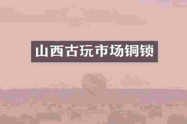 山西古玩市场铜锁